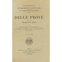 Delle prove - Della prova in genere