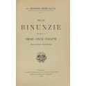 Delle rinunzie secondo il Codice civile italiano.