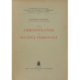 Degli amministratori di società personali
