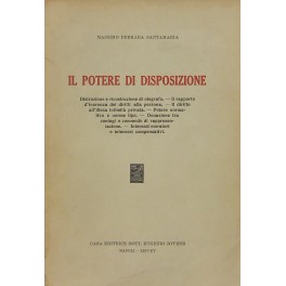 Il potere di disposizione Il potere di disposizione