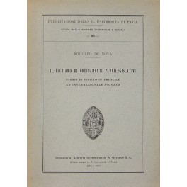 Il richiamo di ordinamenti plurilegislativi