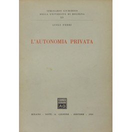 L'autonomia privata