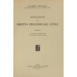 Istituzioni di diritto processuale civile