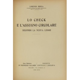 Lo check e l'assegno circolare secondo la nuova legge
