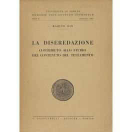 La diseredazione. Contributo allo studio del contenuto del testamento