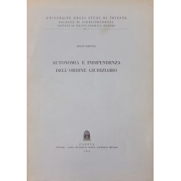 Autonomia e indipendenza dell'ordine giudiziario