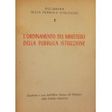L'ordinamento del Ministero della Pubblica Istruzi