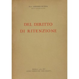 Del diritto di ritenzione