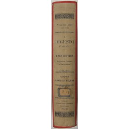 Il Digesto Italiano. Vol. VIII - parte seconda - Congrua-Conto di ritorno Il Digesto Italiano. Vol. VIII - parte seconda - Congrua-Conto di ritorno