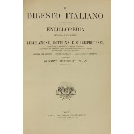 Il Digesto Italiano Il Digesto Italiano