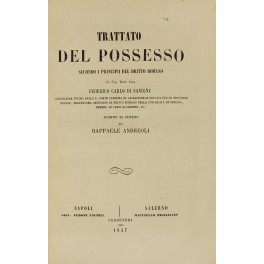 Trattato del possesso secondo i principii del diritto romano