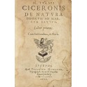 M. Tullii Ciceronis De natura deorum ad Marcum Brutum.