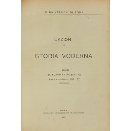 Lezioni di storia moderna