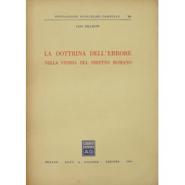 La dottrina dell'errore nella storia del diritto romano