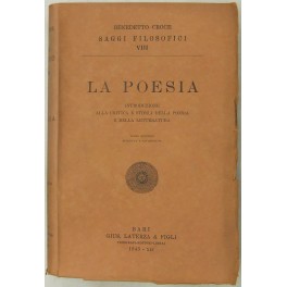 La poesia. Introduzione alla critica e storia della poesia e della letteratura