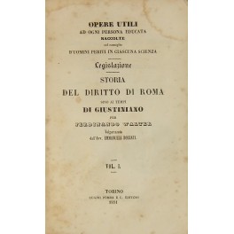 Storia del Diritto di Roma sino ai tempi di Giustiniano