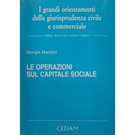 Le operazioni sul capitale sociale
