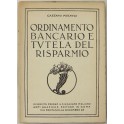 Ordinamento bancario e tutela del risparmio.