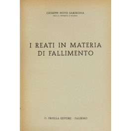 I reati in materia di fallimento