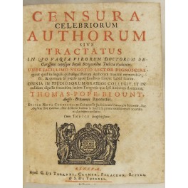 Censura celebriorum authorum sive Tractatus