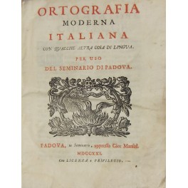 Ortografia moderna italiana con qualche altra cosa di lingua