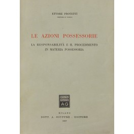 Le azioni possessorie