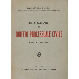 Istituzioni di diritto processuale civile