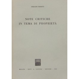 Note critiche in tema di proprietà