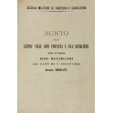 Sunto delle lezioni sulle armi portatili e sull'artiglieria