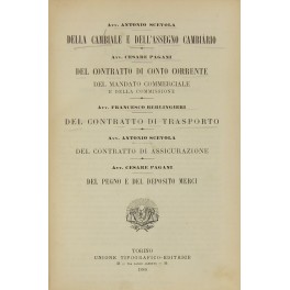 Della cambiale e dell'assegno bancario (Scevola) Della cambiale e dell'assegno bancario (Scevola)