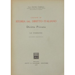 Lezioni di storia del diritto italiano