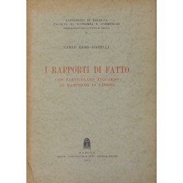 I rapporti di fatto con particolare riguardo al rapporto di lavoro