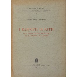 I rapporti di fatto con particolare riguardo al rapporto di lavoro