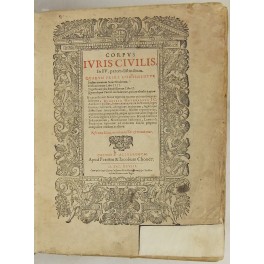 Corpus iuris civilis, in IV partes distinctum Corpus iuris civilis, in IV partes distinctum
