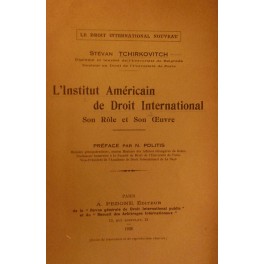 L'Institut Americain de Droit International