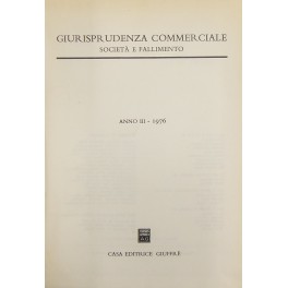 Giurisprudenza Commerciale