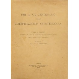 Per il XIV Centenario della codificazione giustinianea.