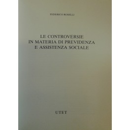 Le controversie in materia di previdenza e assistenza sociale