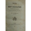 Manuel du droit ecclesiastique 