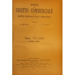 Rivista del Diritto Commerciale e del diritto generale delle obbligazioni. 
