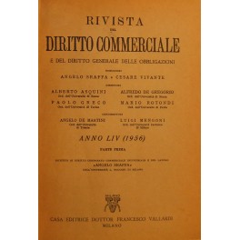 Rivista del Diritto Commerciale e del diritto generale delle obbligazioni. Rivista del Diritto Commerciale e del diritto generale delle obbligazioni.