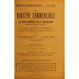 Il Diritto Commerciale e la parte generale delle obbligazioni Il Diritto Commerciale e la parte generale delle obbligazioni