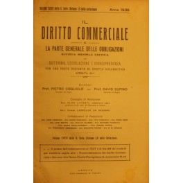 Il Diritto Commerciale e la parte generale delle obbligazioni