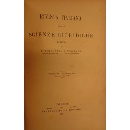 Rivista italiana per le scienze giuridiche.
