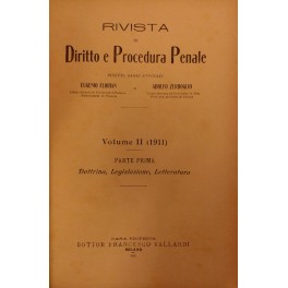 Rivista di diritto e procedura penale. Vol. II - 1911 Rivista di diritto e procedura penale. Vol. II - 1911