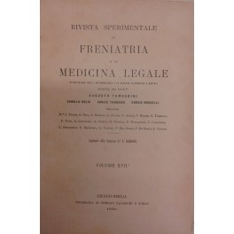 Rivista sperimentale di freniatria e di medicina legale Rivista sperimentale di freniatria e di medicina legale