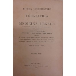 Rivista sperimentale di freniatria e di medicina legale 