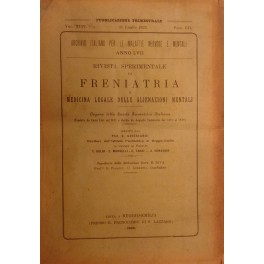 Rivista sperimentale di freniatria e di medicina legale