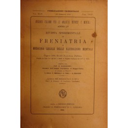 Rivista sperimentale di freniatria e di medicina legale