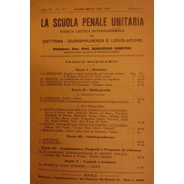 La scuola penale unitaria